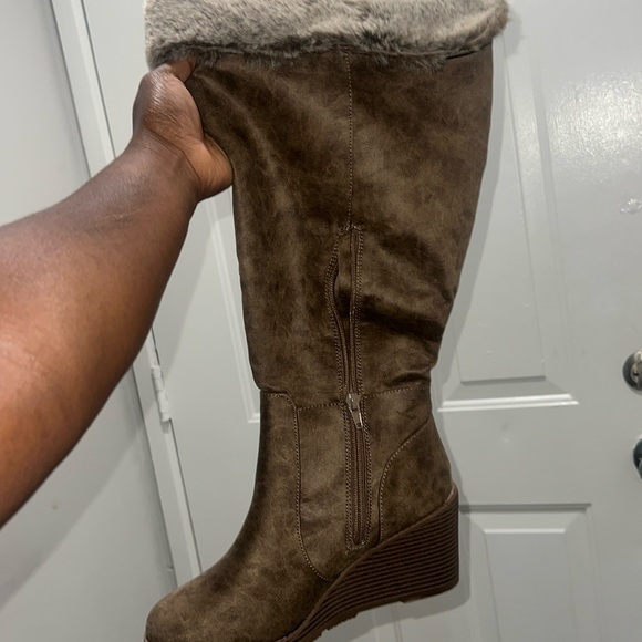 Lane Bryant Thigh high winter boots - Picture 1 of 4